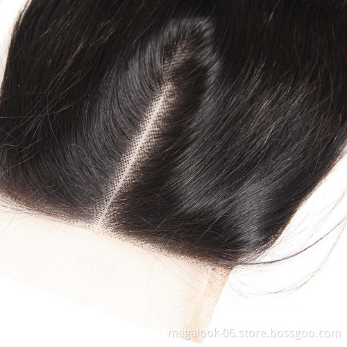 Wholesale 4X4 Full Swiss Lace Closure Free Part High Density Brazilian Hair Body Wave Lace Closure